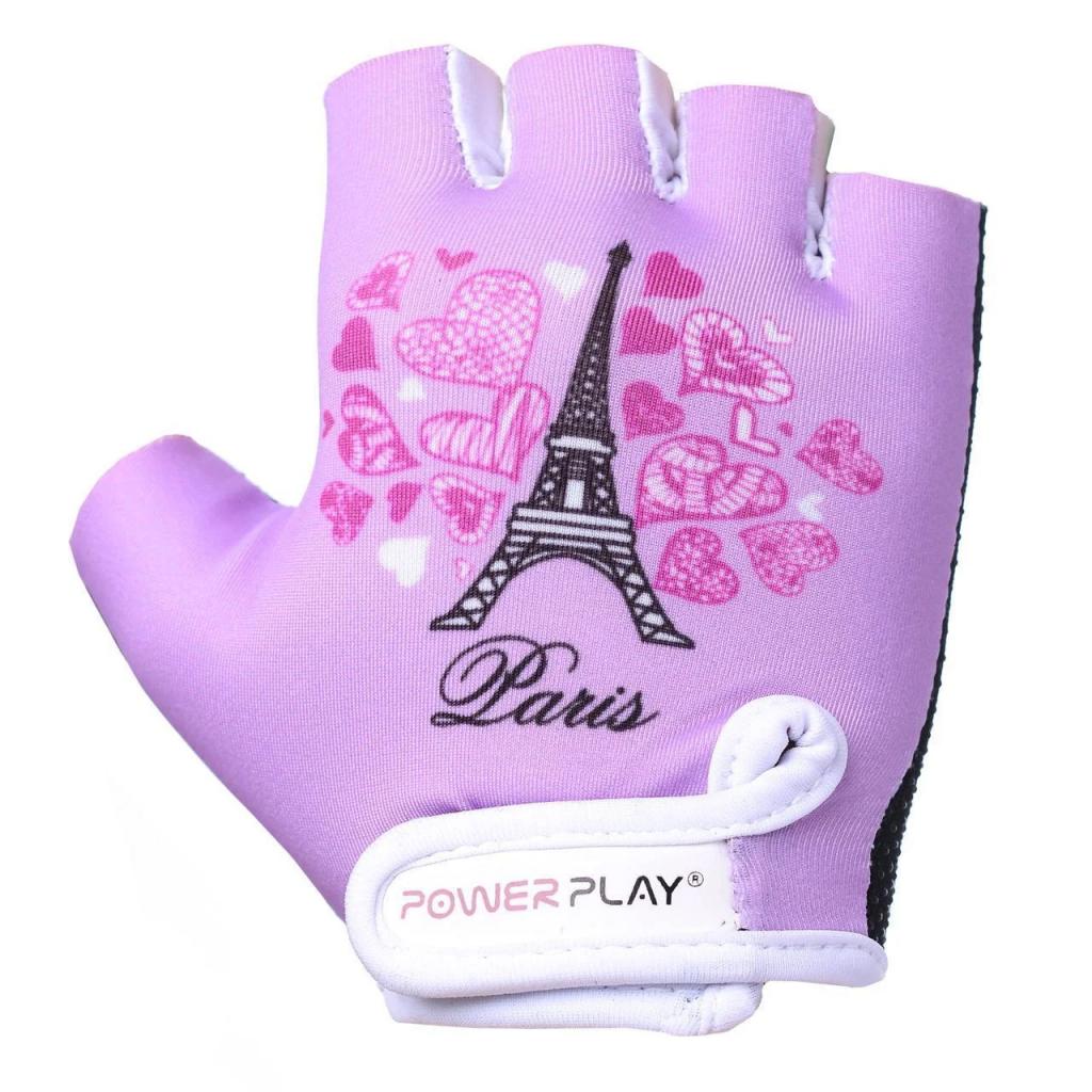 Велорукавиці PowerPlay Children 001 Purple Paris 2XS (001_Purple_Paris_2XS) - зображення 2