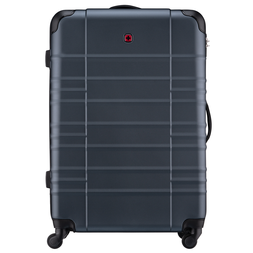 Валіза Wenger Amplar, велика, пластик, 4 колеса, синя (653141) - зображення 3