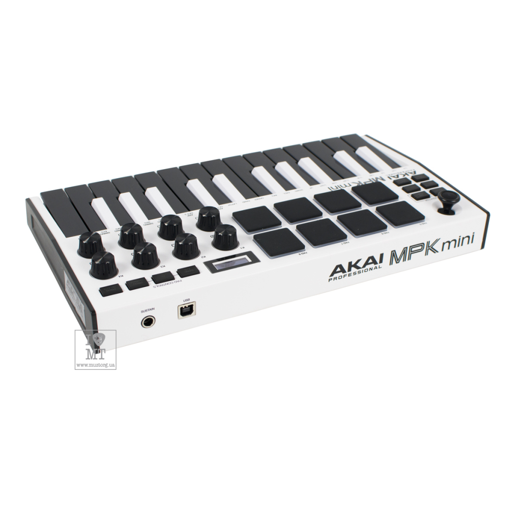 MIDI-клавіатура Akai MPK MINI MK3 White (230878) - изображение 3