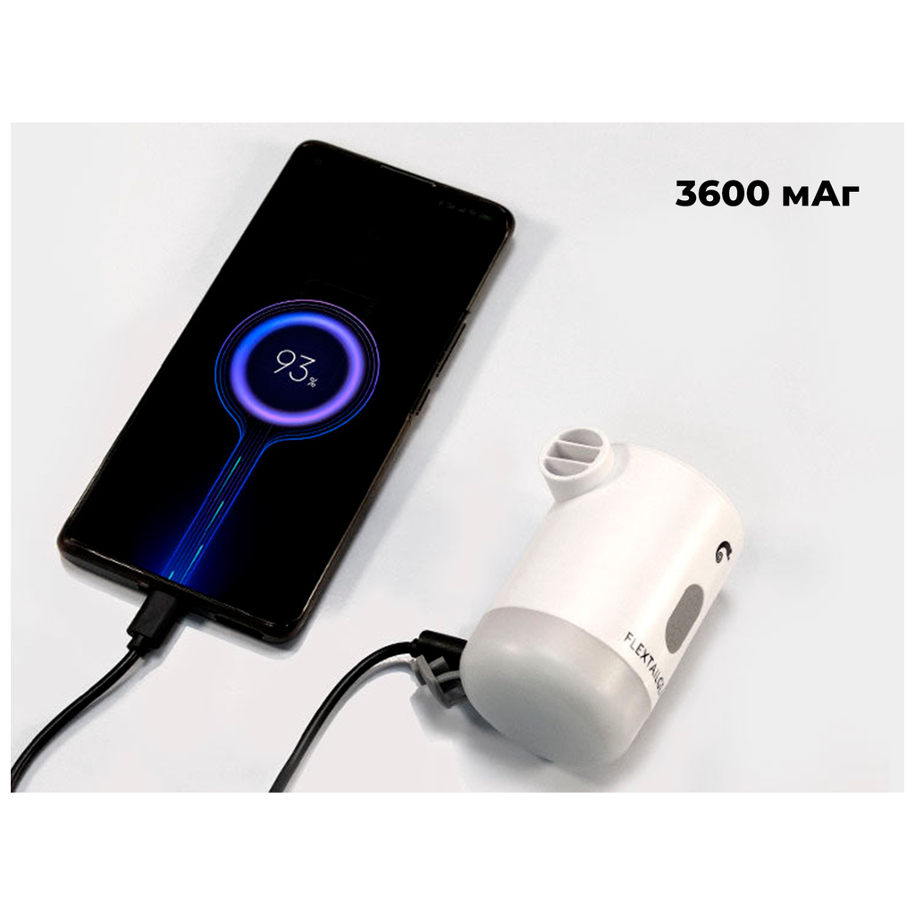 Ліхтар Flextail Max Pump 2 Pro з функцією насосу та powerbank білий (MP2P4000-WT-i) - зображення 7