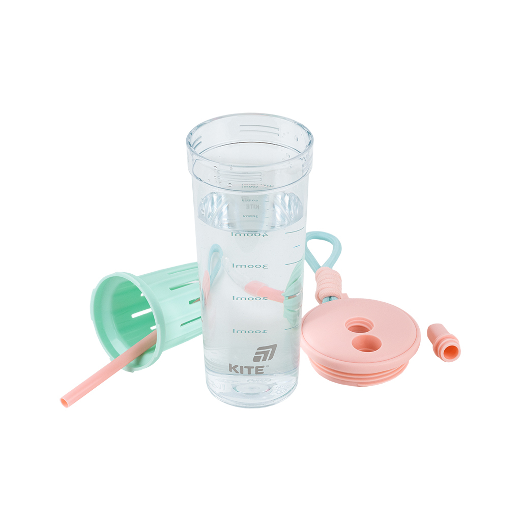 Пляшка для води Kite 650 мл, рожево-зелений (K25-1219-1) - зображення 5