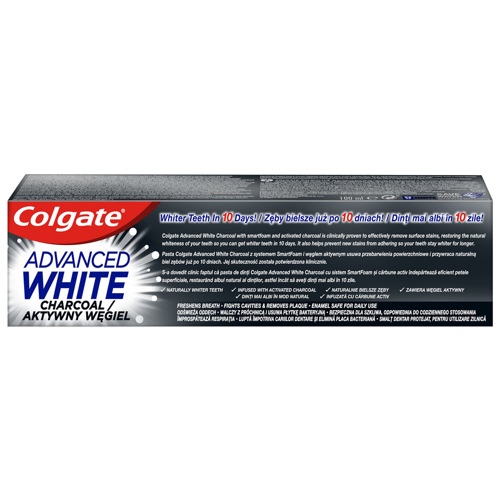 Зубна паста Colgate Advanced White Charcoal Відбілювальна з вугіллям 100 мл (8718951278851) - зображення 4