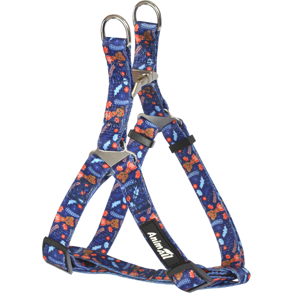 Шлея для собак AnimAll HL-H-T001A M-4 2.0x40-65 см (синя) (2000981199371) - зображення 1