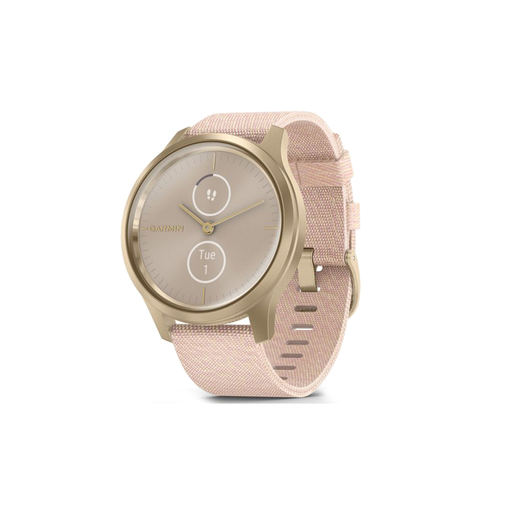 Смарт-годинник Garmin vivomove Style, S/E EU, Light Gold, Blush Pink, Nylon (010-02240-22) - зображення 1