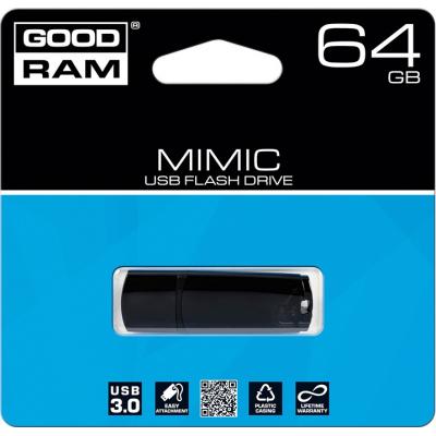 USB флеш накопичувач Goodram 64GB UMM3 Mimic Black USB 3.0 (UMM3-0640K0R11) - зображення 4