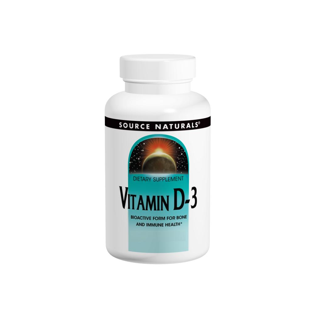 Вітамін Source Naturals Вітамін D-3 2000IU, 200 капсул (SNS-02145) - зображення 1
