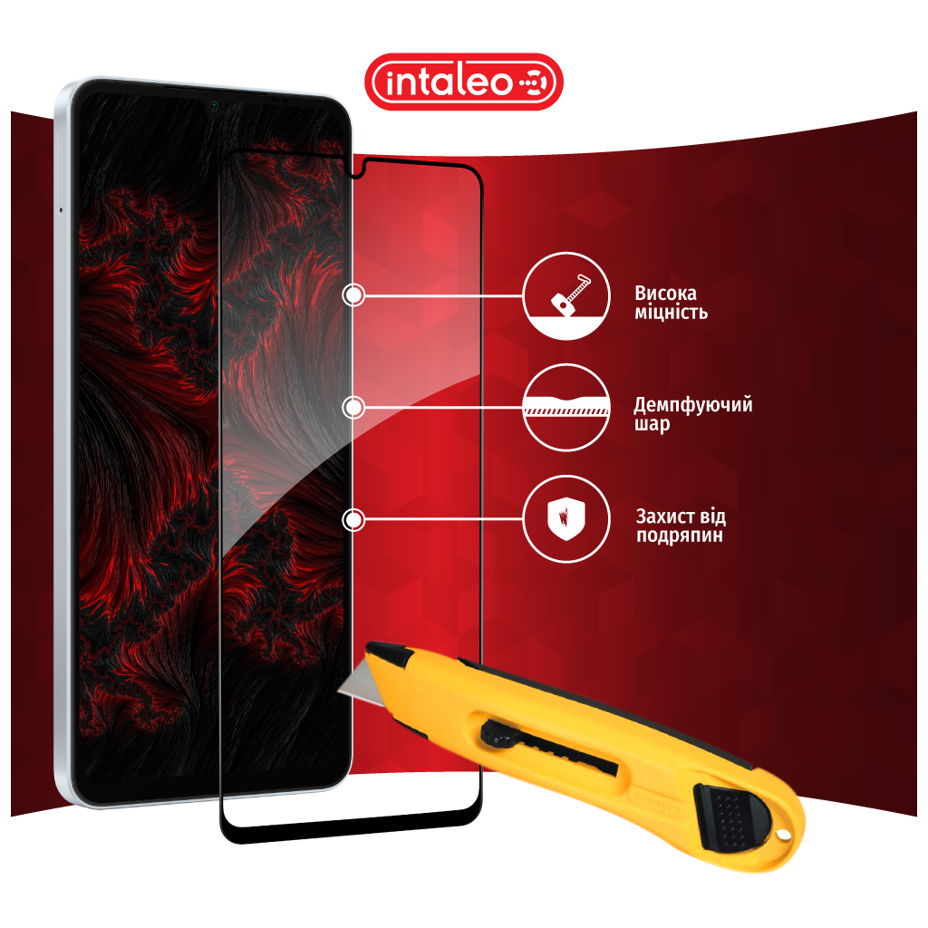 Скло захисне Intaleo Full Glue Samsung A06 5G Black (1283126613012) - зображення 5