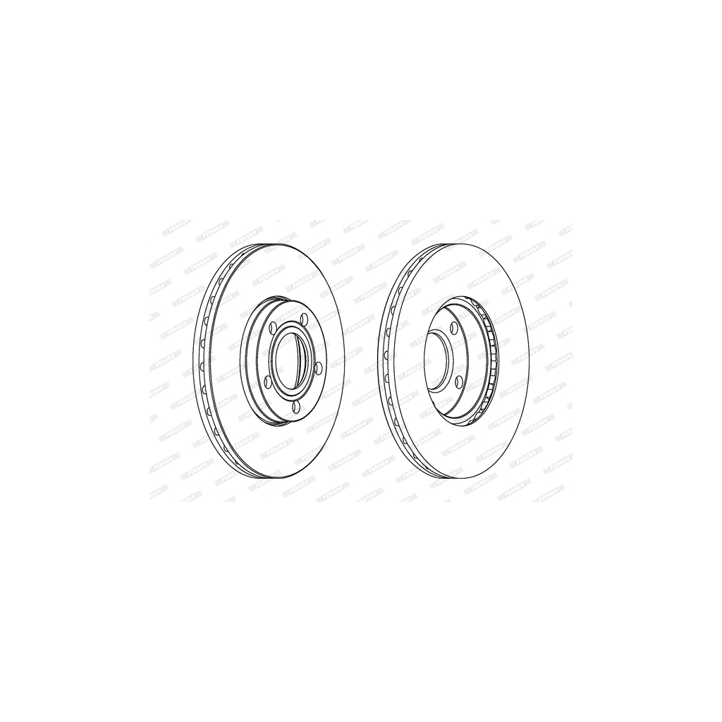 Гальмівний диск FERODO DDF1014 - зображення 1