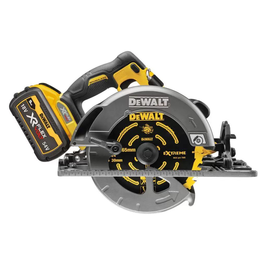 Дискова пила DeWALT 54В XR FLEXVOLT Li-lon диск 190х30 мм, 2x3Ah, 3.7 кг, кейс TSTAK (DCS579X2) - изображение 3