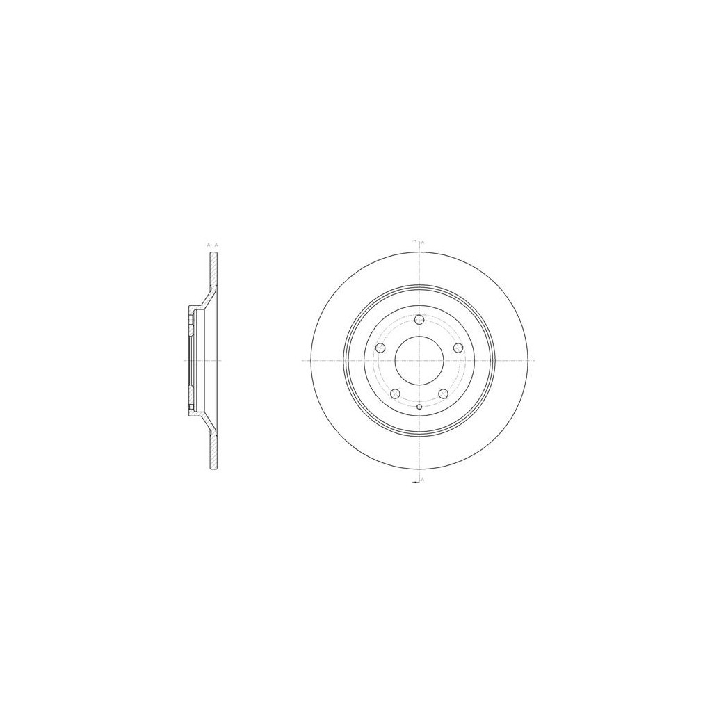 Гальмівний диск REMSA 61518.00 - зображення 1