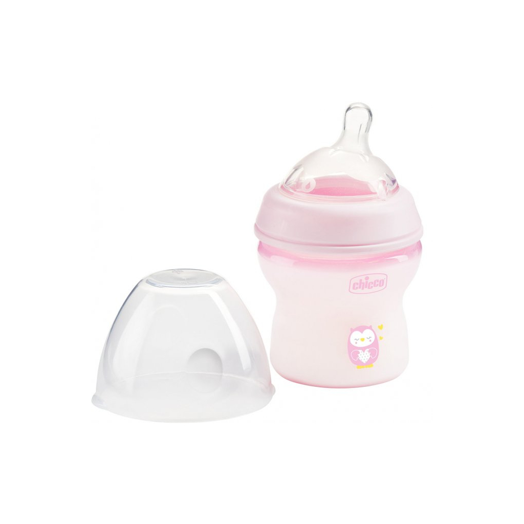 Пляшечка для годування Chicco Natural Feeling Color 150 мл +0 міс Рожева (81311.10) - изображение 1