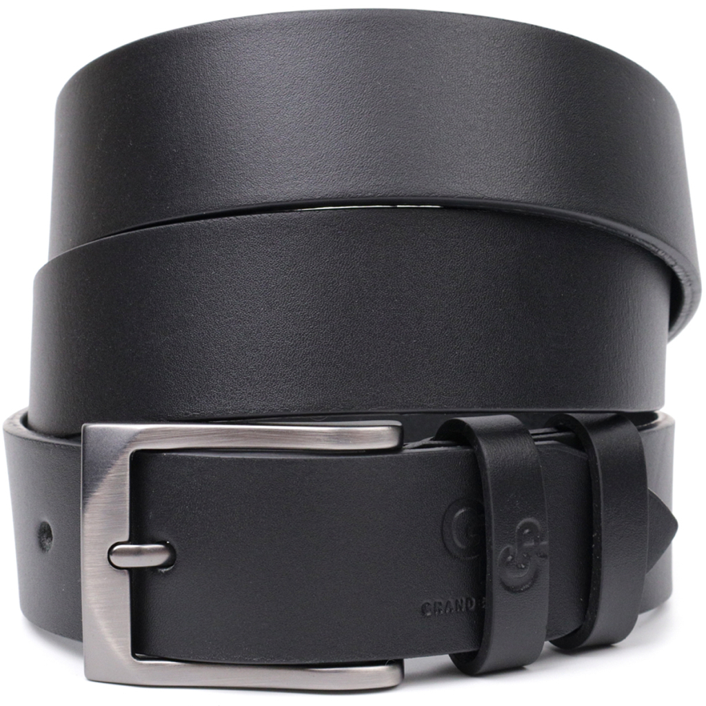 Ремінь Grande Pelle Шкіряний Чорний (11690) - зображення 1