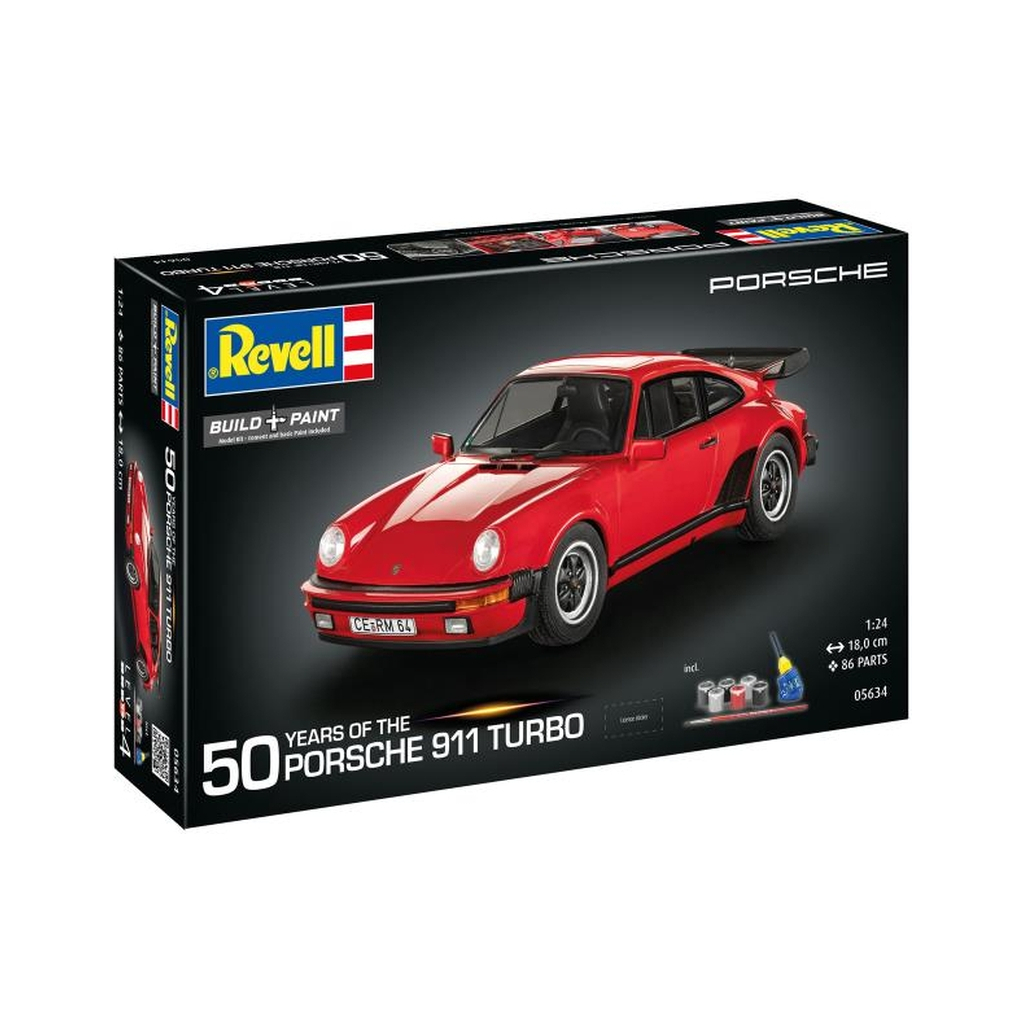 Збірна модель Revell набір до 50 річниці автомобіль Porsch 911 Турбо, рівень 4, 1:24 (RVL-05634) - зображення 11