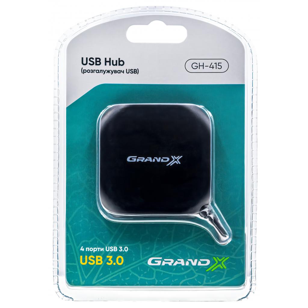 Концентратор Grand-X Travel 4 х USB3.0 (GH-415) - зображення 2