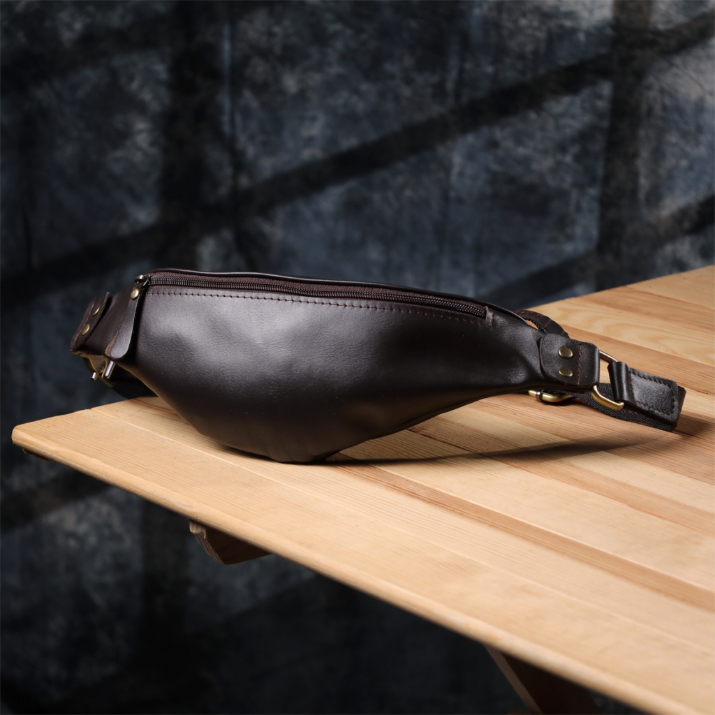 Сумка Shvigel З натуральної шкіри Коричнева (23135) - зображення 9