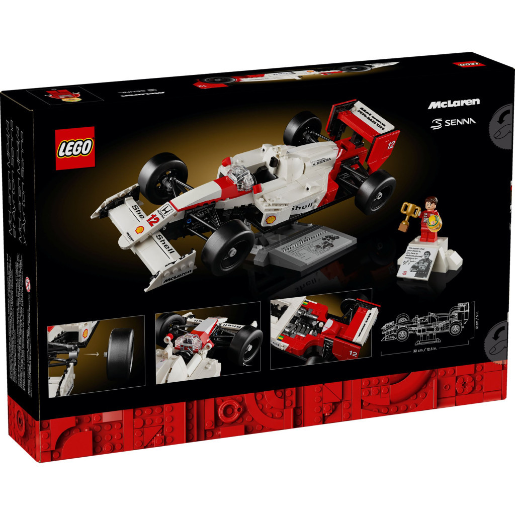 Конструктор LEGO Icons McLaren MP4/4 і Айртон Сенна (10330) - зображення 10