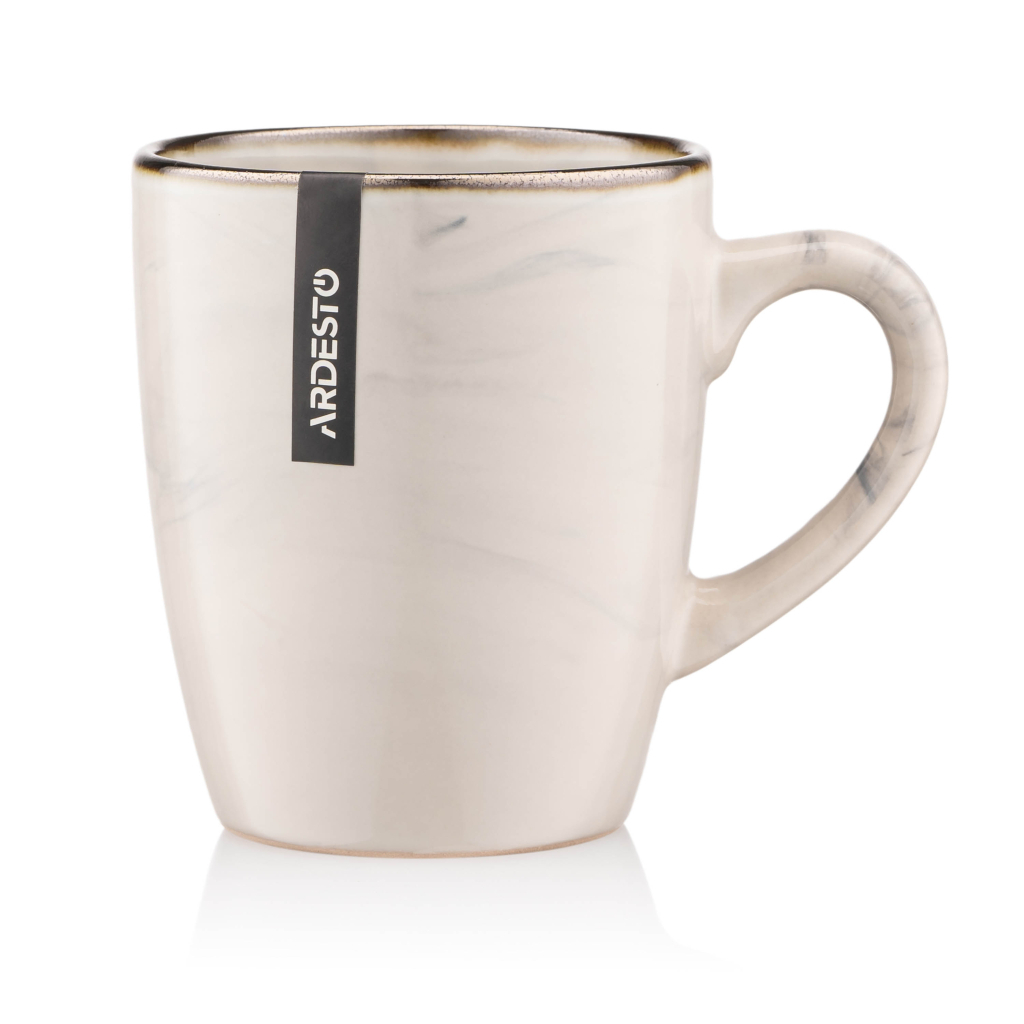 Чашка Ardesto Marmo, 360мл, кераміка, бежевий (AR2939MRB) - зображення 1