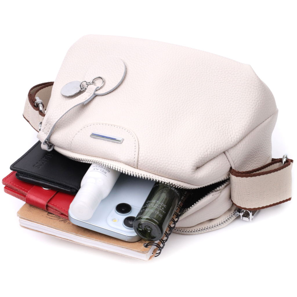 Сумка Vintage З натуральної шкіри Біла (22593) - зображення 9