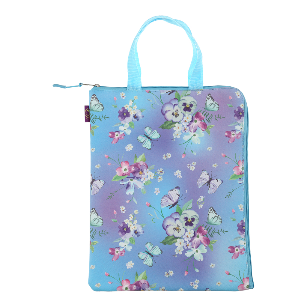 Папка - портфель ZiBi A4 Butterfly 34.5х27.5х1 см Вертикальна (ZB.705538) - зображення 1