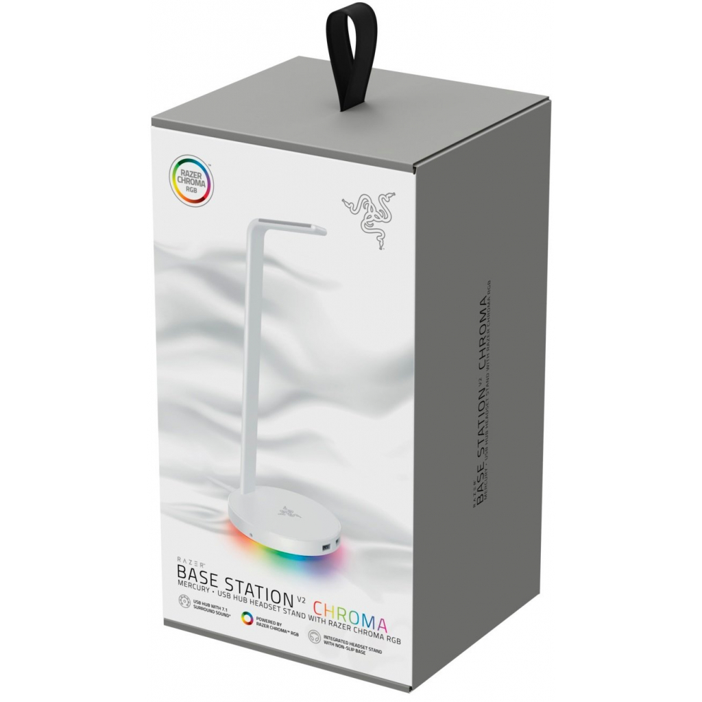 Підставка для гарнітури Razer Base Station V2 Chroma Mercury (RC21-01510300-R3M1) - зображення 6