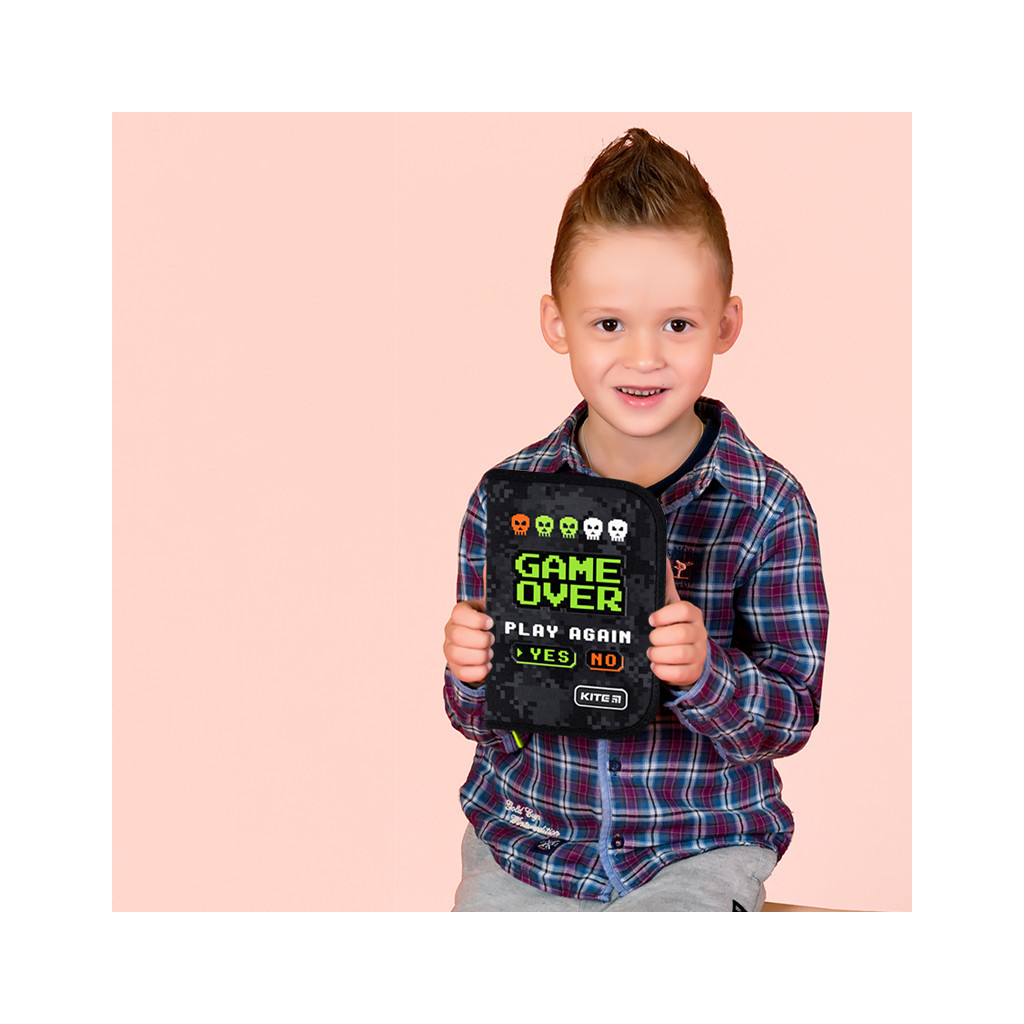Пенал Kite Game Over 621 1 відділення, 1 відворот (K24-621-2) - зображення 7