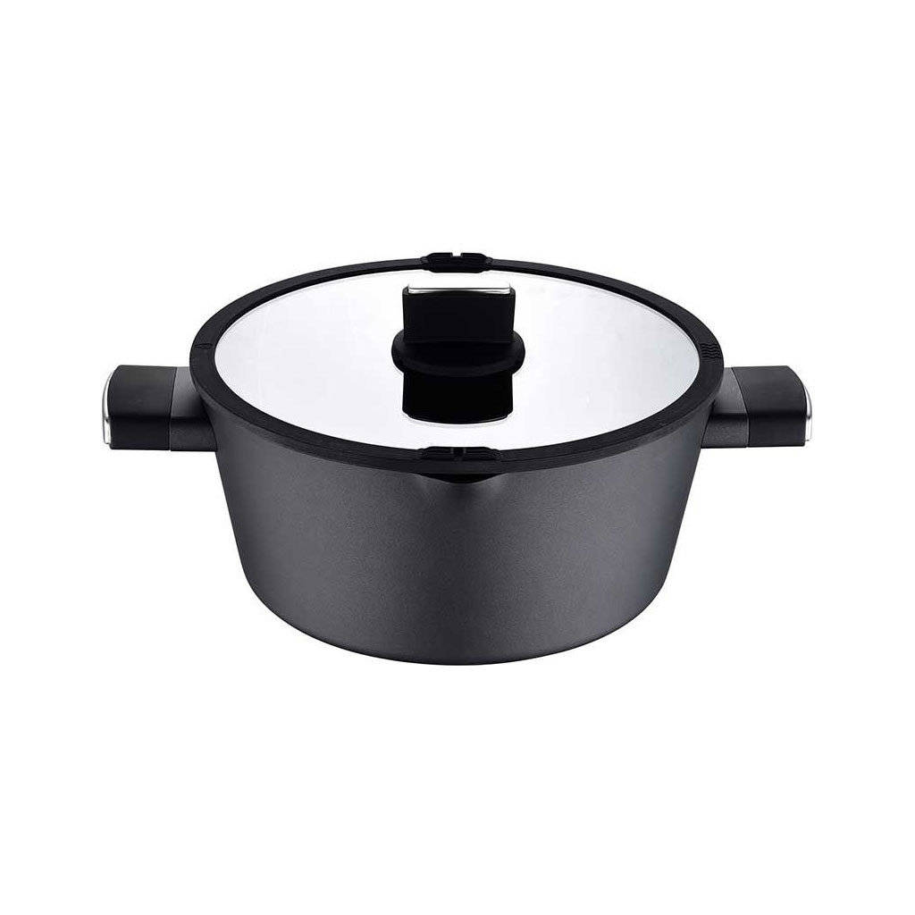 Каструля Bergner Ion Plus з кришкою 6 л (BG-35912-BK) - зображення 1
