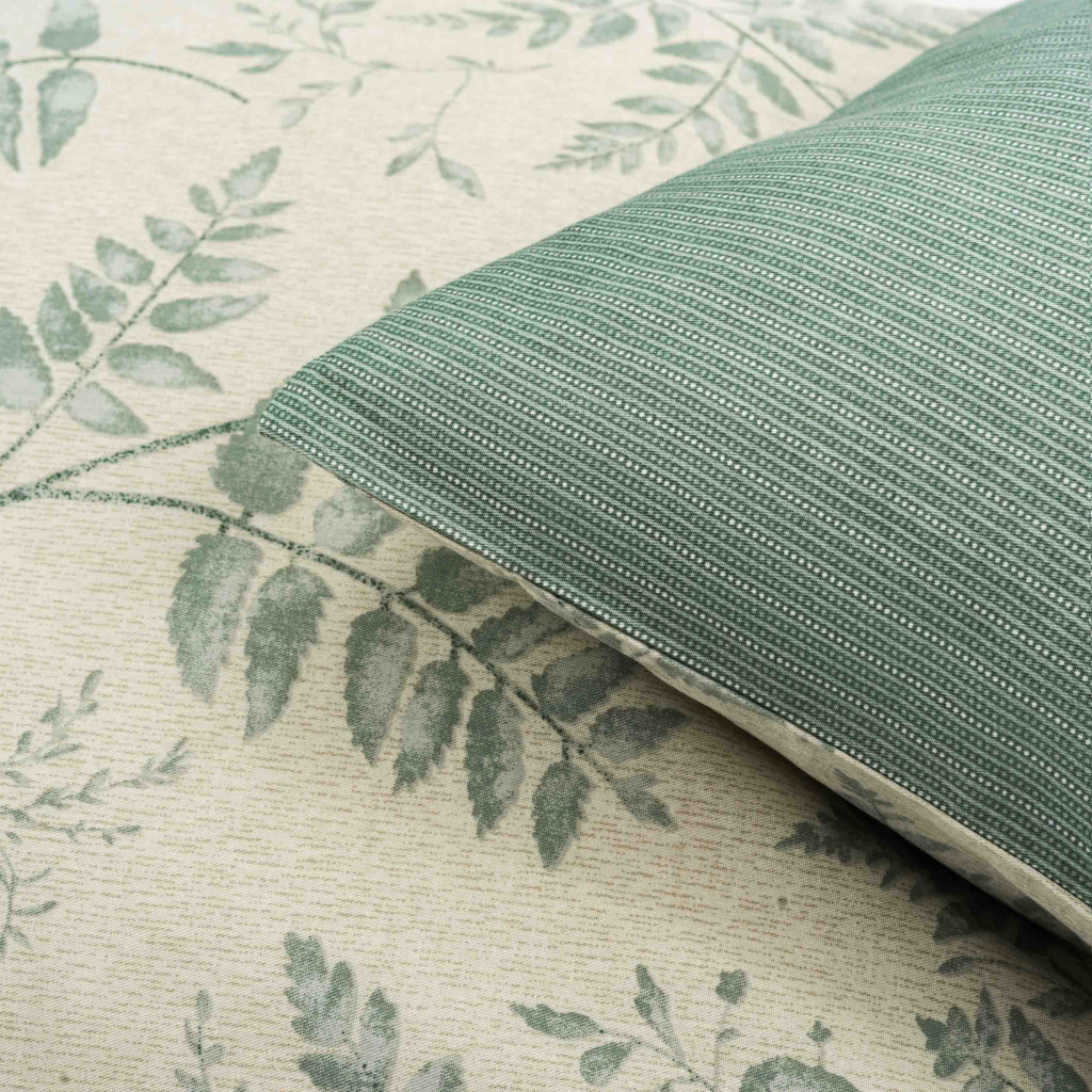 Постільна білизна Ardesto Gloria сатин папороть зелений євро 200х220 (ART2022FG) - зображення 7