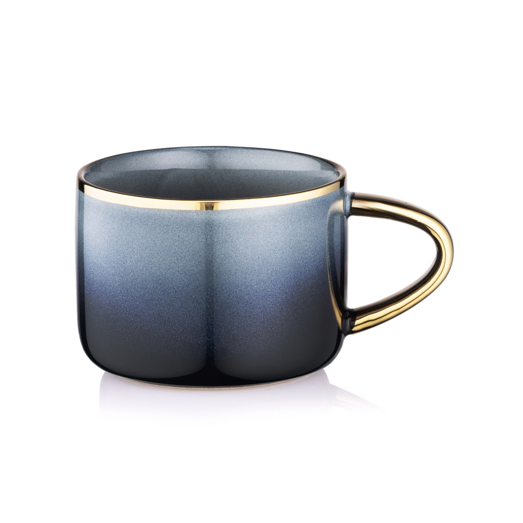 Чашка Ardesto Andria, 300мл, кераміка, синьо-сіра (AR2939MRG) - зображення 1