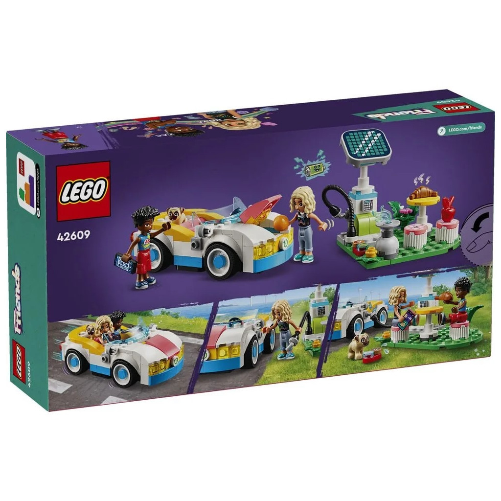 Конструктор LEGO Friends Електромобіль і зарядний пристрій 170 деталей (42609) - зображення 9