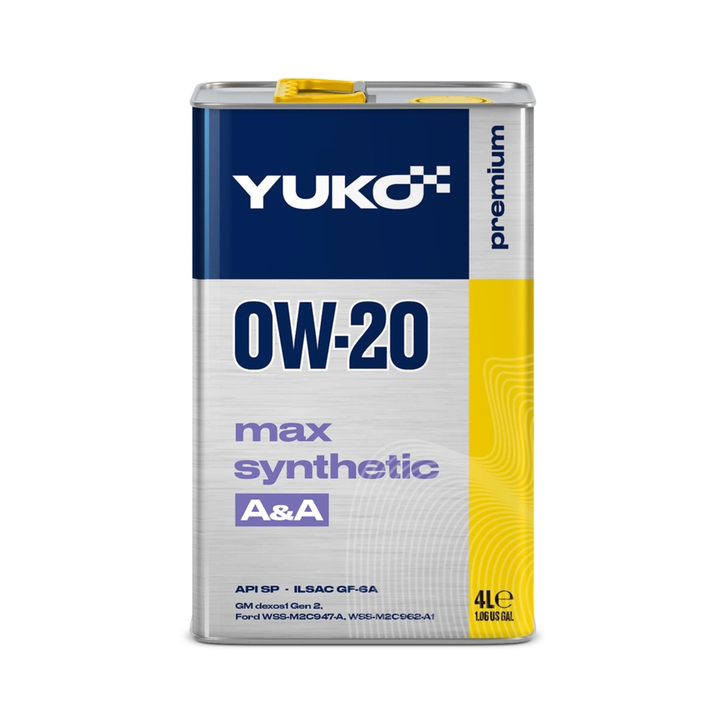 Моторна олива Yuko MAX SYNTHETIC A&A 0W-20 API SP 4л (4823110401514) - зображення 1