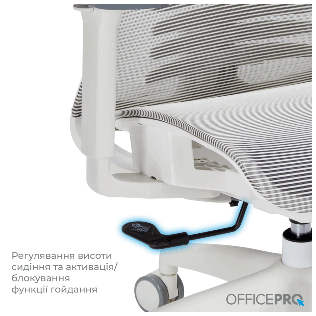 Офісне крісло OfficePro Balance OC620-W-LG-LG (OC620-W-LG-LG) - зображення 8