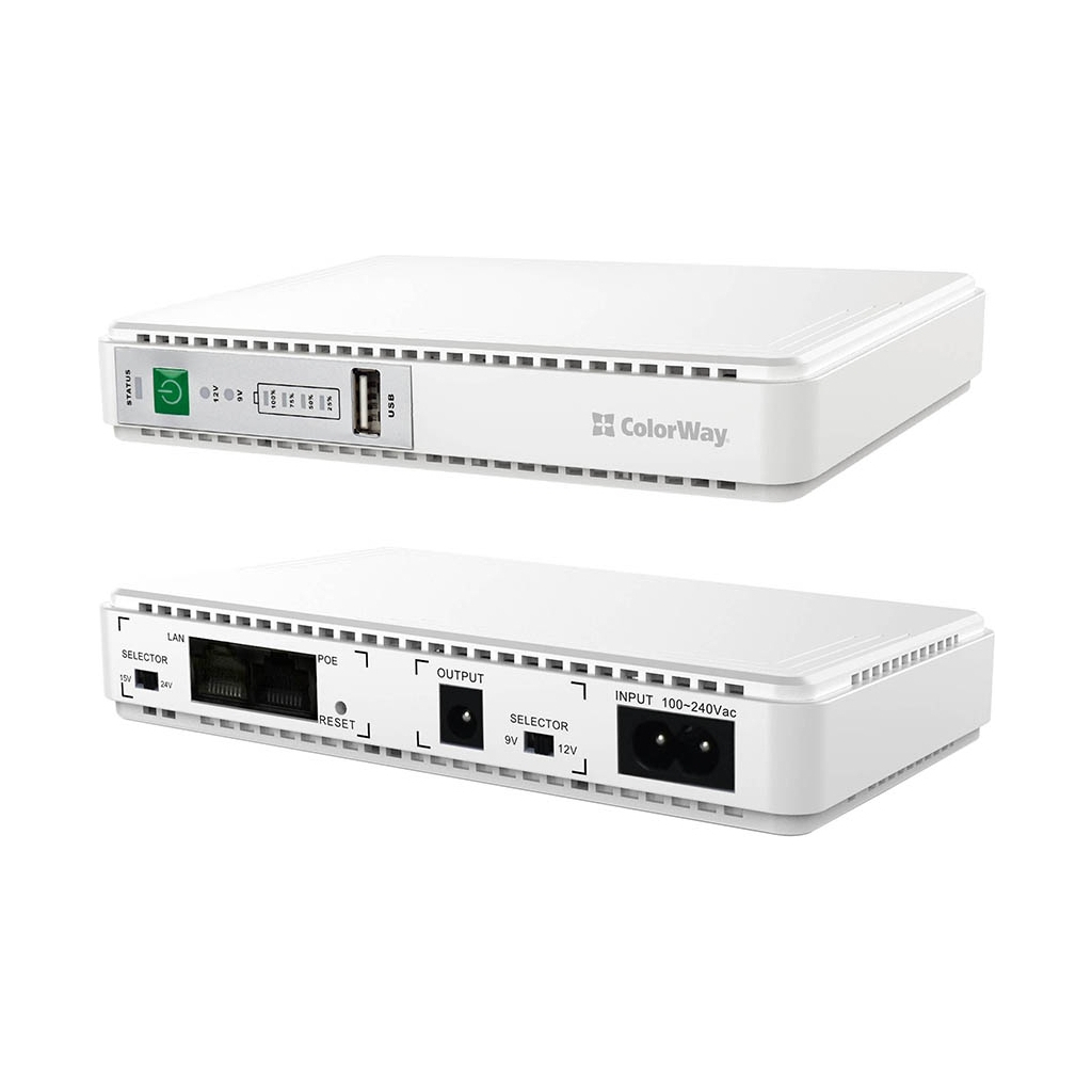 Пристрій безперебійного живлення ColorWay CW-PB088LI1WT 21W (CW-PB088LI1WT) - зображення 5