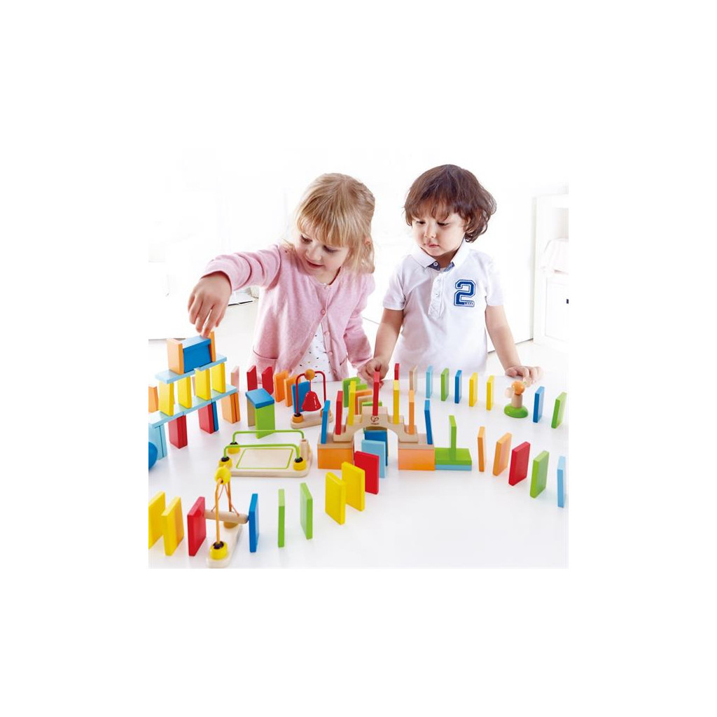 Конструктор Hape динамічний Ефект доміно Дінамо 107 елементів (E1042) - зображення 4