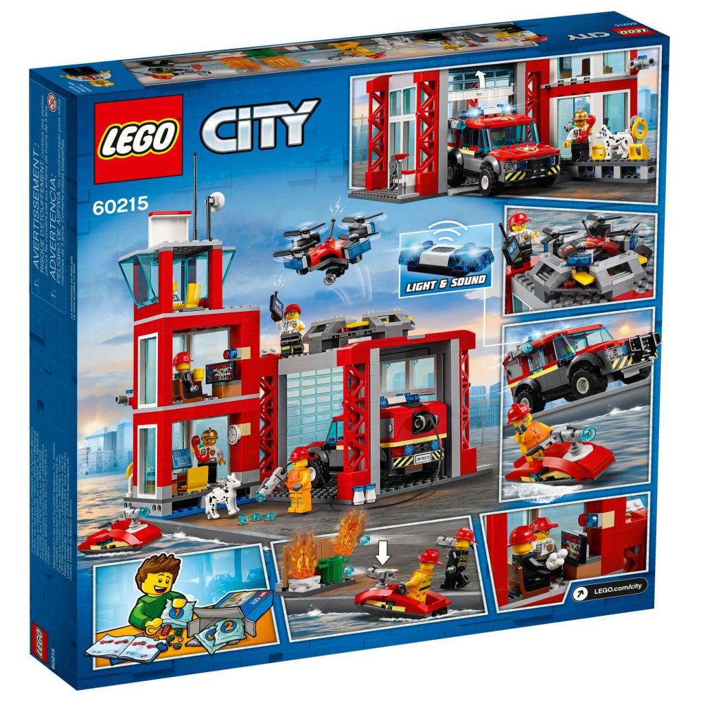 Конструктор LEGO City Пожежне депо 509 деталей (60215) - зображення 12