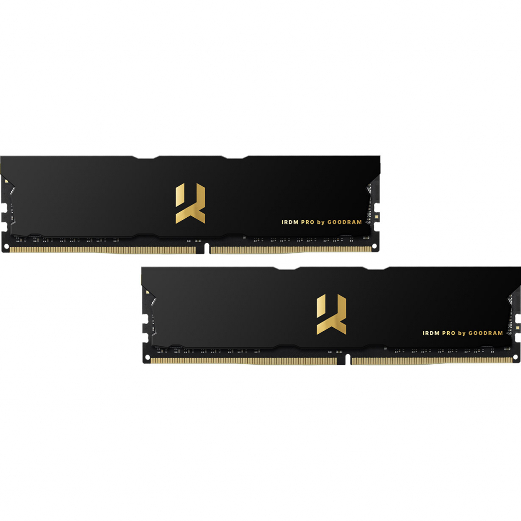 Модуль пам'яті для комп'ютера DDR4 32GB (2x16GB) 3600 MHz Iridium Pro Black Goodram (IRP-3600D4V64L17/32GDC) - зображення 1