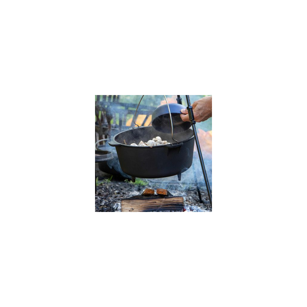 Котел туристичний Bo-Camp Dutch Oven Cast Iron 31 cm / 7.1 L Black (2122415) (DAS303291) - зображення 5