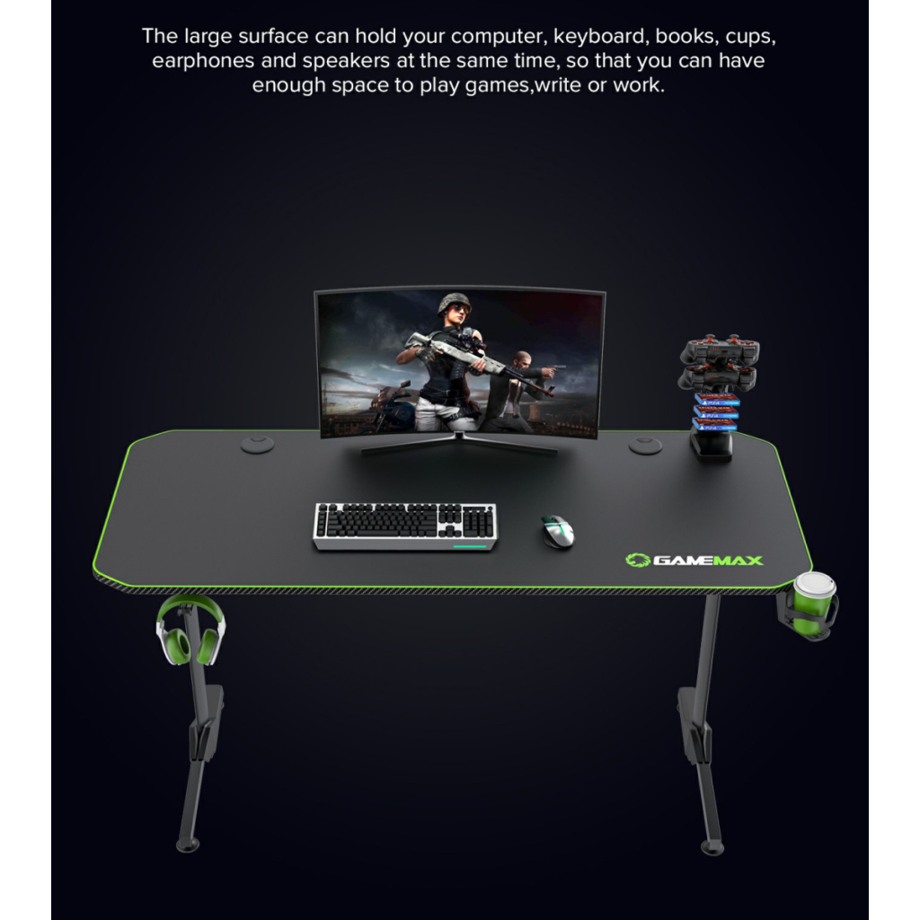 Комп'ютерний стіл Gamemax D140 Carbon - изображение 11