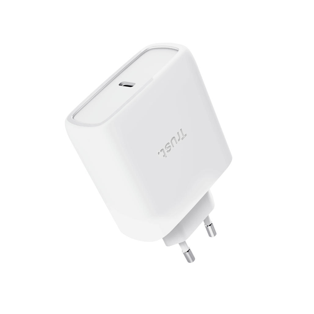 Зарядний пристрій Trust USB-C 65W GaN PD/PPS white (25524_TRUST) - зображення 4