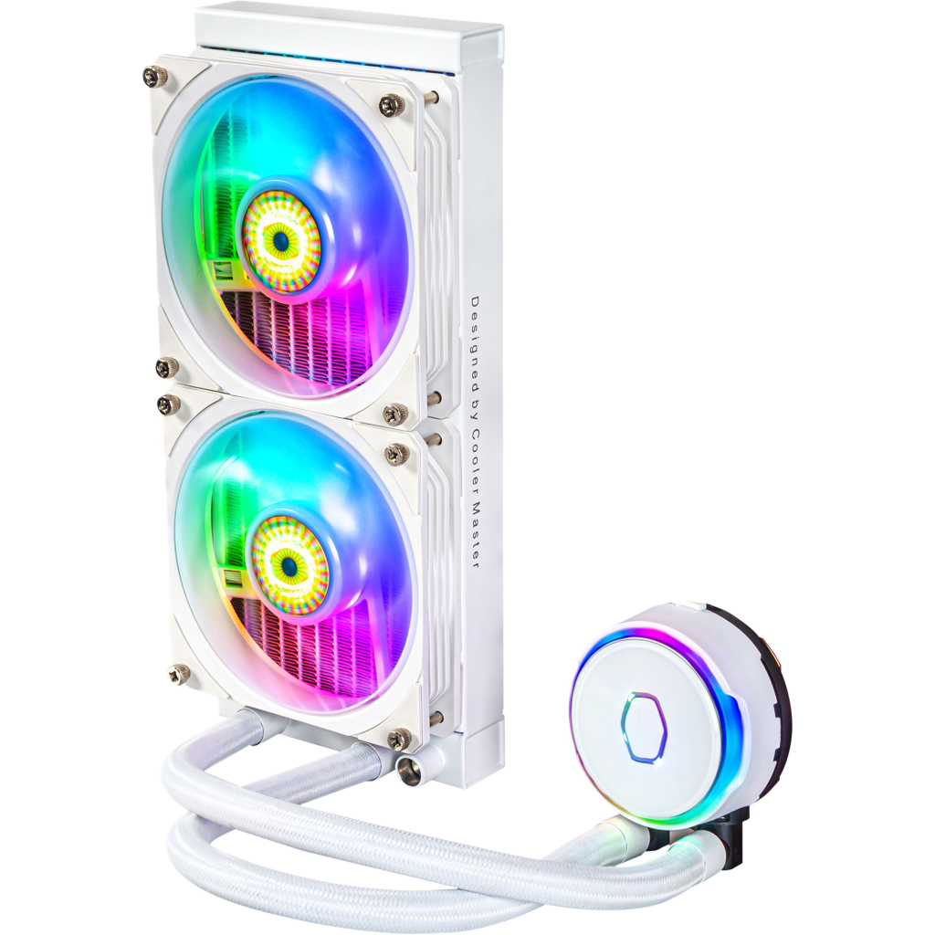 Система рідинного охолодження CoolerMaster MasterLiquid PL240 Flux White Edition (MLY-D24M-A23PZ-RW) - зображення 4