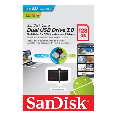 USB флеш накопичувач SanDisk 128GB Ultra Dual Drive OTG Black USB 3.0 (SDDD2-128G-G46) - зображення 7