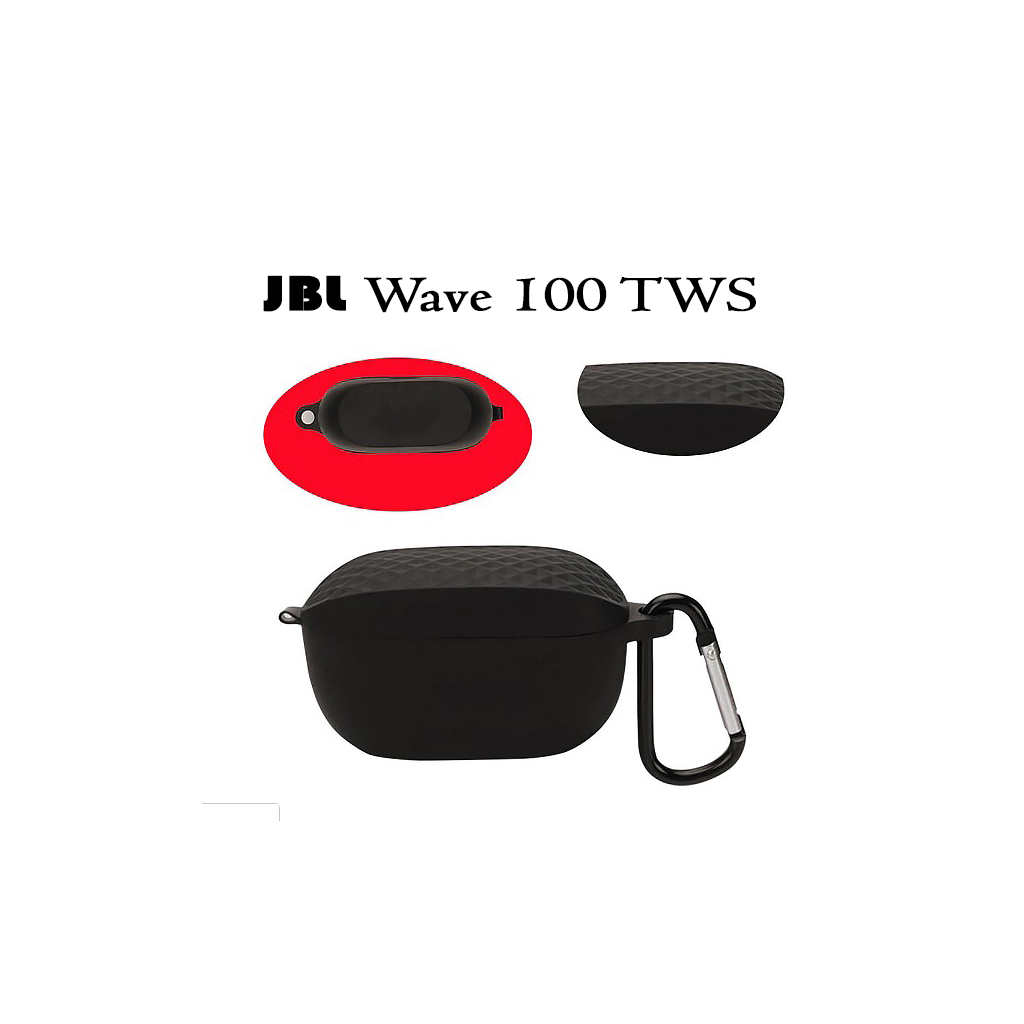 Чохол для навушників BeCover Silicon для JBL Wave 100 TWS Black (708606) - зображення 3