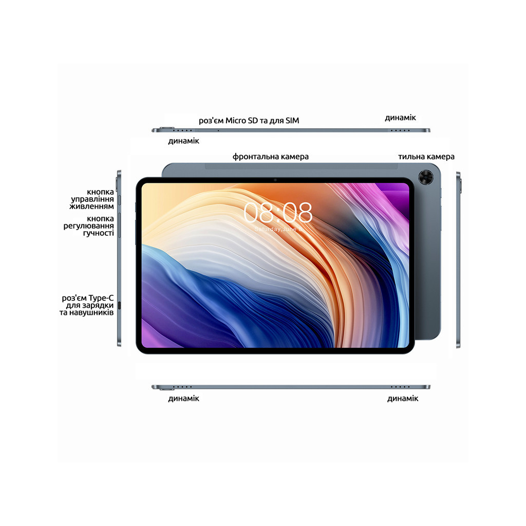 Планшет Teclast T40 Pro 10.4 4G LTE 8/128GB Gray (6940709683835) - зображення 7