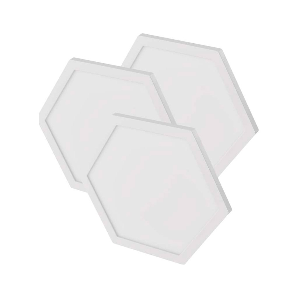 Світильник EMOS ZIW223R HEXAGON 3шт. 1,8 Вт, RGBIC, WIFI (ZIW223R) - зображення 3