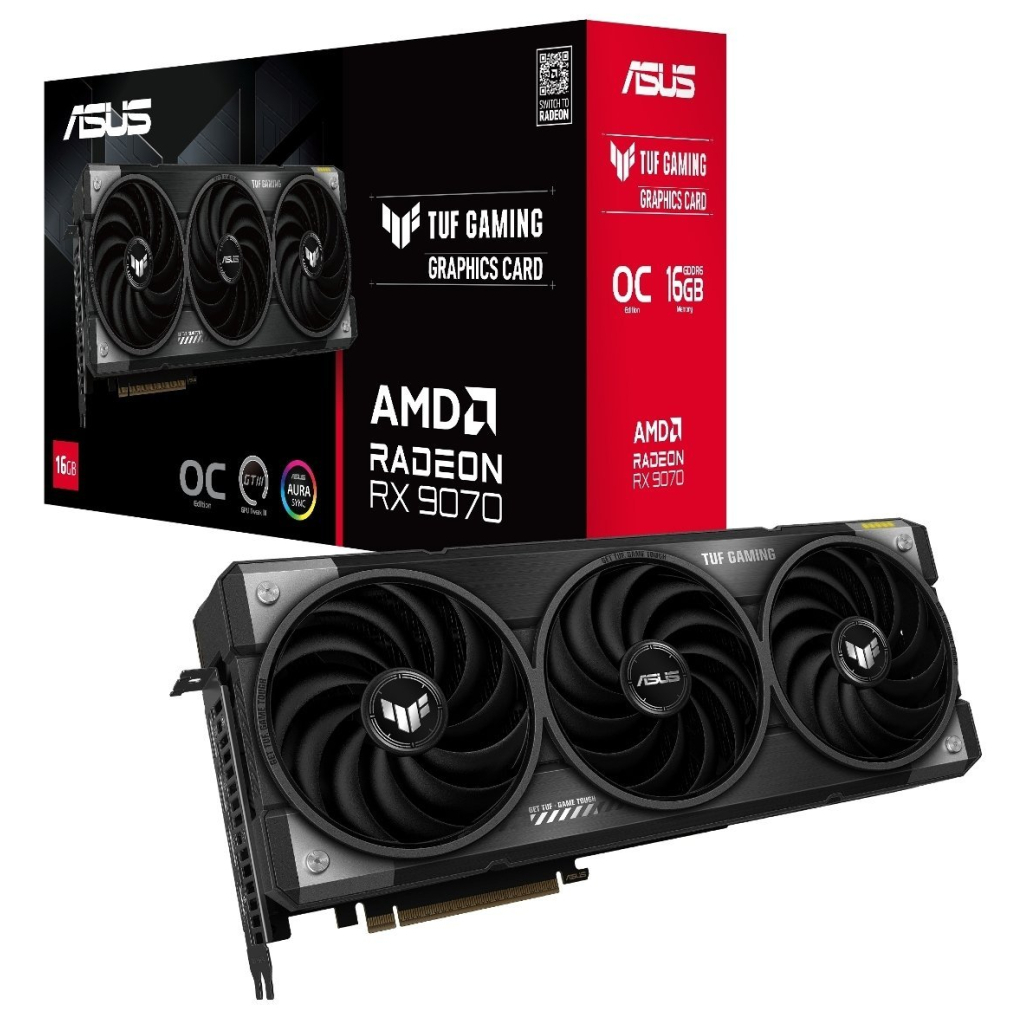 Відеокарта ASUS Radeon RX 9070 16Gb TUF OC GAMING (TUF-RX9070-O16G-GAMING) - зображення 10