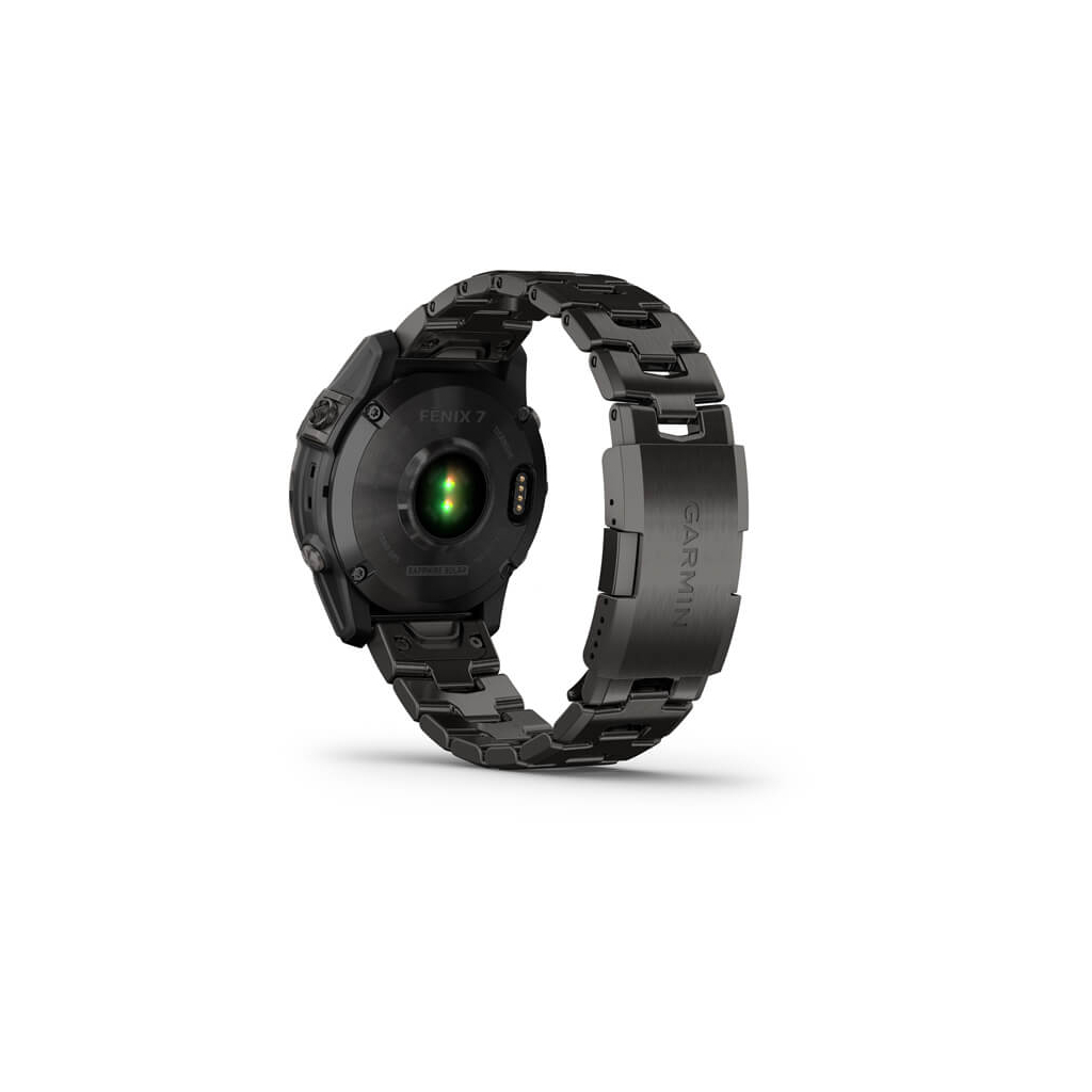 Смарт-годинник Garmin fenix 7 Sapph Sol, Carbon Gray DLC Ti w/ DLC Ti Bracelet, GPS (010-02540-39) - зображення 9