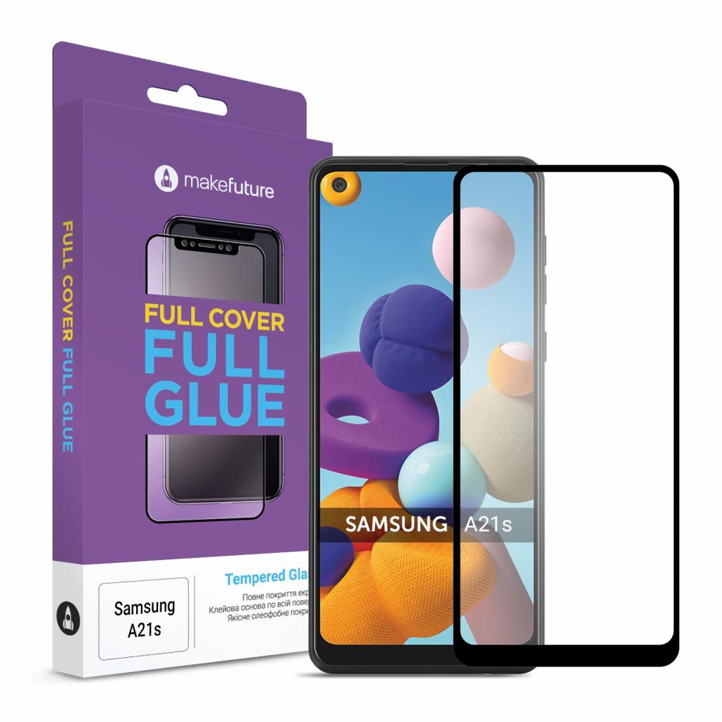 Скло захисне MakeFuture Samsung A21s Full Cover Full Glue (MGF-SA21S) - зображення 1