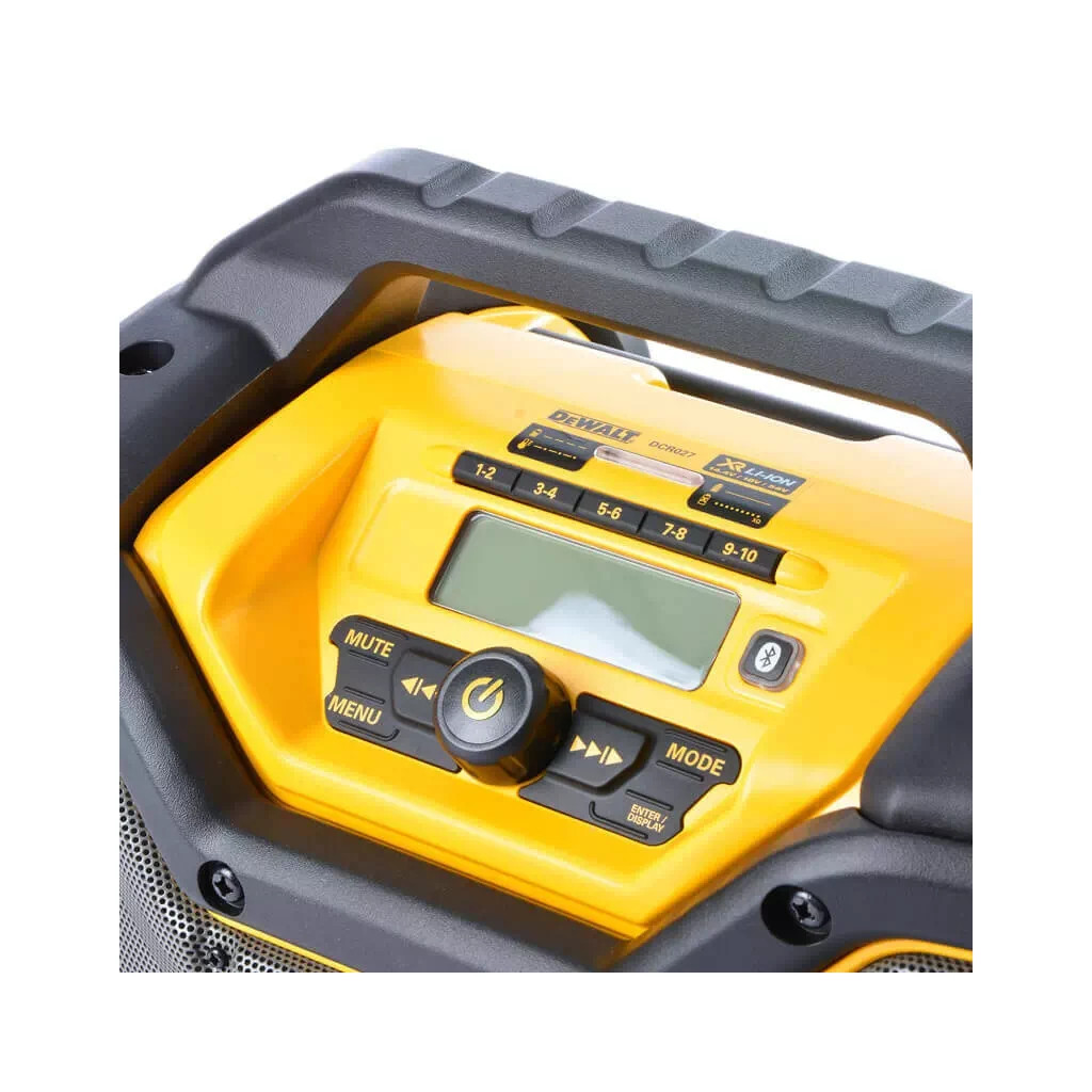 Зарядний пристрій для акумуляторів інструменту DeWALT з радіоприймачем 18V, 54V XR, час зарядки 140 хв, вага 7.2 кг (DCR027) - зображення 5