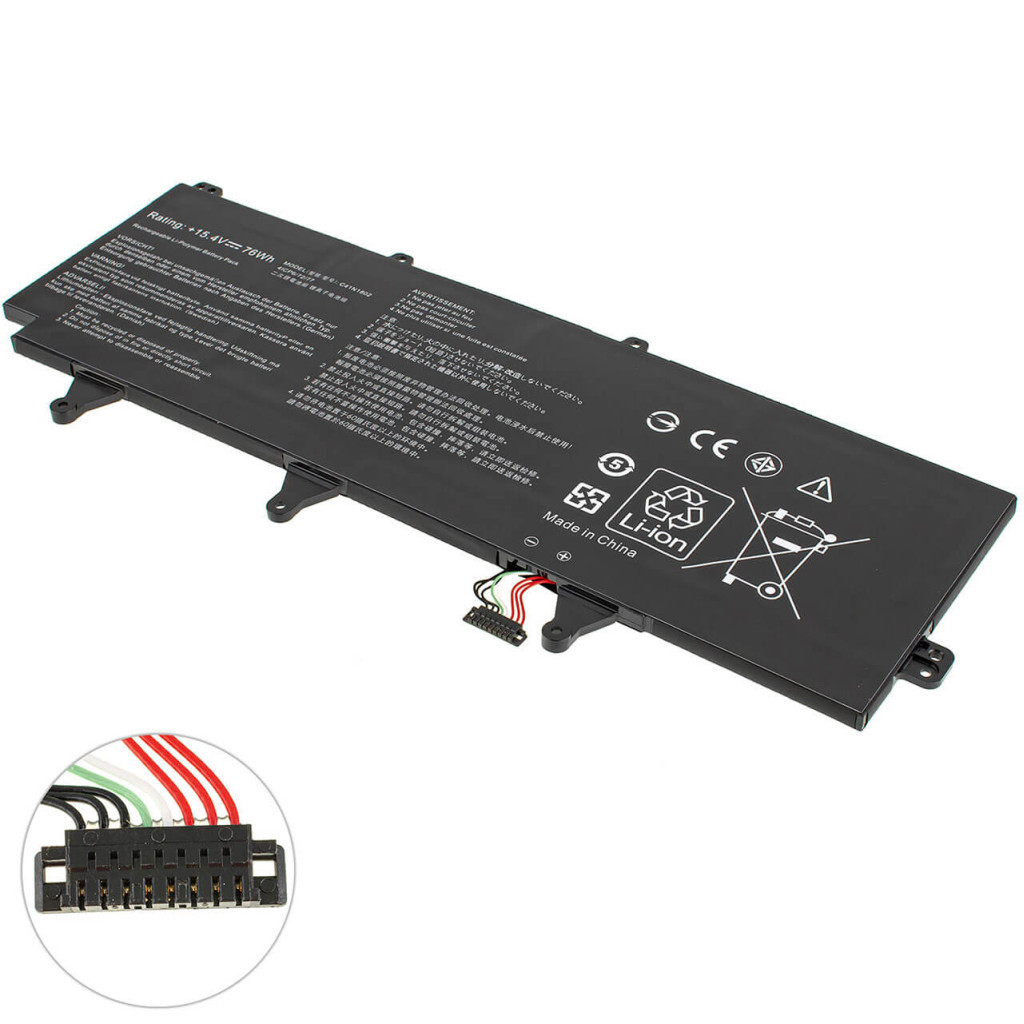 Акумулятор до ноутбука ASUS ROG Zephyrus GX701 C41N1802, 4935mAh (76Wh), 4cell, 15.4V, Li-Pol (A47844) - зображення 2