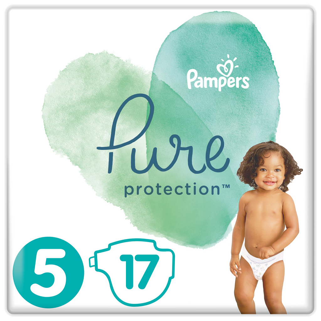 Підгузки Pampers Pure Protection Розмір 5 Junior 11-16 кг 17 шт. (8001841023335) - зображення 1