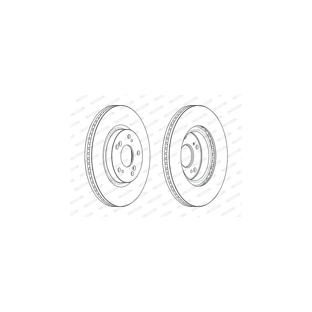 Гальмівний диск FERODO DDF2473C - зображення 1